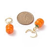 Fruit Handmade Lampwork Pendants Dangle Earrings EJEW-JE05123-3