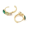 Brass Oval Hoop Earrings for Women EJEW-F346-04G-2