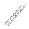 304 Stainless Steel Curb Chains Extender STAS-WH0032-02A-P-2