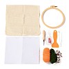 DIY Cotton Cup Mat Punch Needle Kits DIY-K032-40E-2