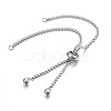 Tarnish Resistant Adjustable 304 Stainless Steel Bracelet Making X-STAS-F183-10P-1