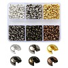 1200Pcs 6 Colors Iron Crimp Beads Covers IFIN-YW0003-72-1