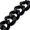 Handmade Spray Painted CCB Plastic Curb Chains AJEW-JB00737-7