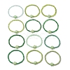 12Pcs Dyed Synthetic Turtle Bracelets BJEW-JB13502-02-2