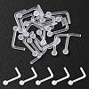 Acrylic L-Shaped Nose Ring AJEW-YW0001-06A-1