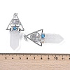 Natural Quartz Crystal Faceted Pointed Bullet Rock Crystal Big Pendants G-H076-02P-01-3