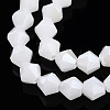 Imitation Jade Electroplate Glass Beads Strands EGLA-A039-J6mm-A06-3
