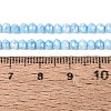 Anti-Tarnish Electroplate Rondelle Glass Beads Strands EGLA-T021-3mm-17-05-4
