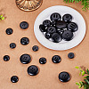 25Pcs 5 Styles 4-Hole Resin Buttons BUTT-TA0001-49-5