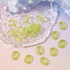 20Pcs Transparent Acrylic Quick Link Connectors OACR-TADJ0001-03G-3