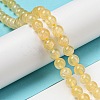 Natural Honey Calcite Beads Strands G-R494-A05-02-4