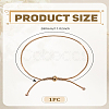 1Pc Stainless Steel Chain Anklet for Women AJEW-LP0006-48B-G-2