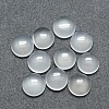 Natural White Agate Cabochons G-P393-R07-8MM-1