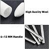 60Pcs 12 Style Multifunctional Cone & Column Head Wool Felt Polishing Bits FIND-FH0005-20-3