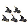 Rack Plating Alloy Enamel Pendants PALLOY-N164-015-1