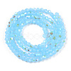 Imitation Jade Electroplate Glass Beads Strands EGLA-A039-J2mm-L03-3