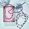 Polymer Clay Rhinestone Round Beaded Necklaces NJEW-SW00049-05-5