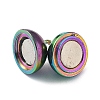 Ion Plating(IP) 304 Stainless Steel Magnetic Clasps with Loops STAS-G173-05M-8MM-2