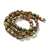 Natural Unakite Beads Strands G-P497-01C-15-3