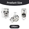 100Pcs Alloy European Beads FIND-FH0011-86-2