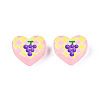 Autumn Theme Transparent Printed Acrylic Beads MACR-S373-124-H09-3
