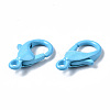 40Pcs Spray Painted Eco-Friendly Alloy Lobster Claw Clasps PALLOY-YW0001-24-NR-4