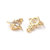 Rack Plating Brass Cubic Zirconia Beads KK-M264-11G-2