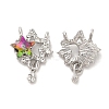 Zinc Alloy Crystal Pendants PALLOY-Q449-02P-1