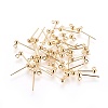 Brass Stud Earring Findings KK-I649-09G-NF-1