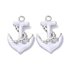 Eco-Friendly Brass Enamel Pendants STAS-C031-01P-03-1