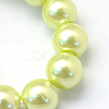 Baking Paint Pearlized Glass Pearl Round Bead Strands HY-Q003-6mm-46-3