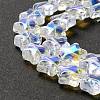 Transparent Glass Beads Strand X1-GLAA-F112-02I-5
