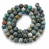 Natural Chrysocolla Beads Strands G-S376-004A-2