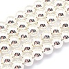 Electroplate Non-magnetic Synthetic Hematite Beads Strands G-L485-01F-S-1