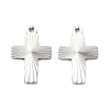 304 Stainless Steel Pendants STAS-C167-08B-P-1