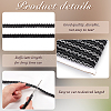 12M Polyester Glitter Wavy Fringe Trim Ribbon OCOR-WH0003-031A-3