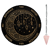 AHADEMAKER 1Pc Cone/Spike/Pendulum Natural Rose Quartz Stone Pendants DIY-GA0004-59F-1