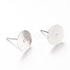 Tarnish Resistant 304 Stainless Steel Stud Earring Findings STAS-T007-8mm-01-1