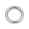 Non-Tarnish 304 Stainless Steel Spring Gate Rings X-STAS-M296-01P-E-1