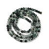 Natural Moss Agate Beads Strands G-A129-3mm-01-5