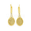 Rack Plating Brass Micro Pave Cubic Zirconia Pendants KK-P269-06G-1