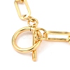 Unisex PVD Vacuum Plating 304 Stainless Steel Paperclip Chain Bracelets BJEW-H541-03A-G-2