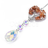 Natural Red Agate Big Pendants G-N333-008I-2