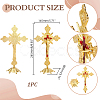 Religion Alloy Crucifix Cross Statue Display Decorations DJEW-WH0043-92-2