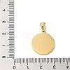 Ion Plating(IP) 304 Stainless Steel Pendants STAS-I204-L-G-3