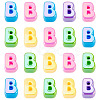 20Pcs UV Plating Opaque Acrylic European Beads OACR-TADJ0001-16B-2