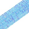 Electroplate Glass Beads Strands GLAA-B023-01A-07-1