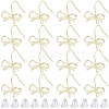 28Pcs Bowknot Shape Brass Earring Hook DIY-SP0001-06G-1