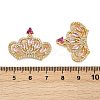 Brass Micro Pave Cubic Zirconia Pendants KK-S526-09G-B-3