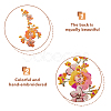 2Pcs 2 Colors Flower Pattern Polyester Computerized Embroidery Cloth Sew on Appliques PATC-NB0001-13A-3